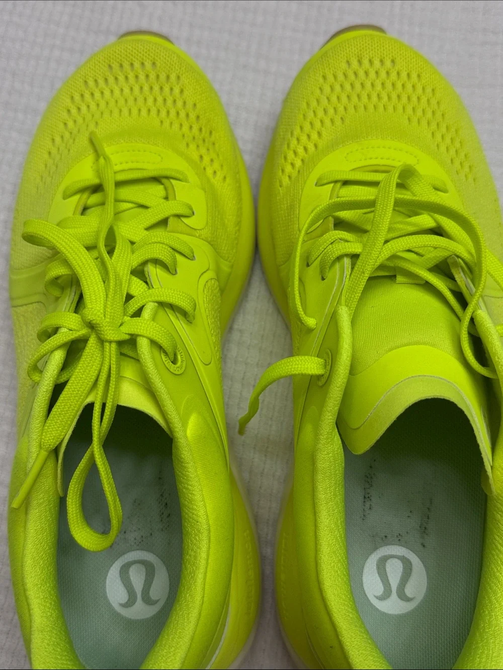 lululemon athletica Women’s Neon Lime Lace-Up Running Sneakers